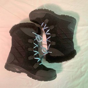 Columbia black winter boots, size 7.5